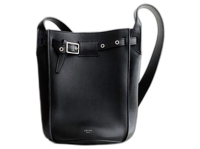 Bolsa de mão Celine Daoust em couro preto