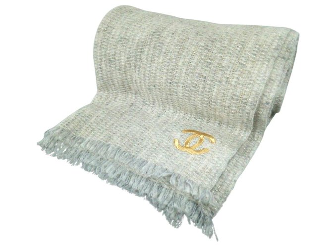 Chanel scarf White Wool  ref.330992