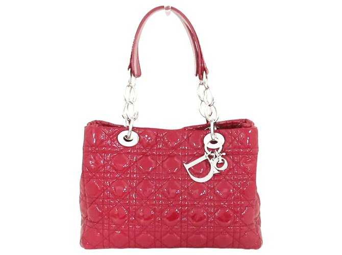 Sac cabac trotter Dior Cuir Rouge  ref.331624