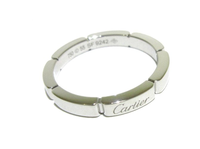 Cartier ring Silvery White gold  ref.331845
