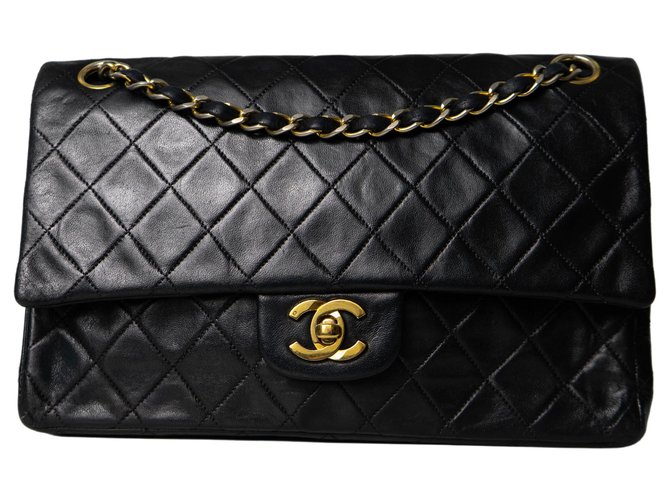 Chanel Classic Flap Black Leather  ref.331911