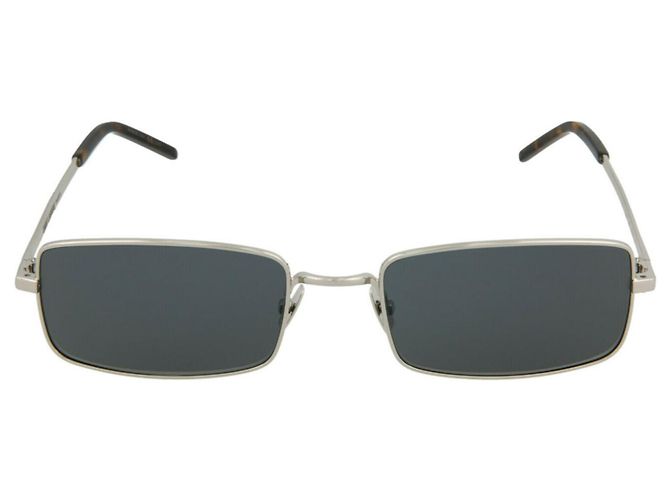Saint Laurent Square-Frame Metal Sunglasses