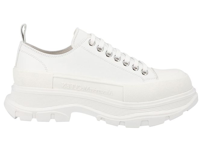 Baskets Alexander McQueen Tread Slick blanches en toile