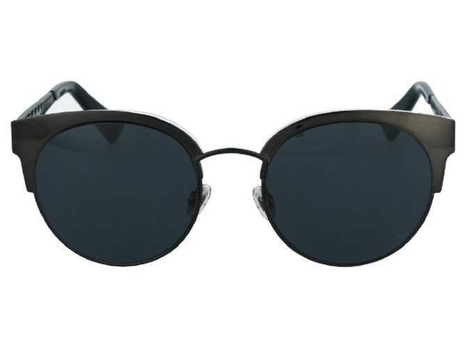 Dior Acetat-Sonnenbrille mit rundem Rahmen Schwarz  ref.332033