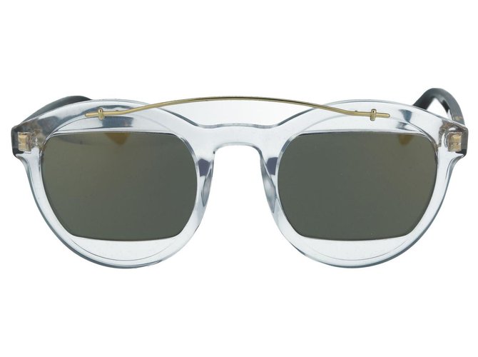 Dior Gafas de sol de acetato con montura redonda Castaño  ref.332040