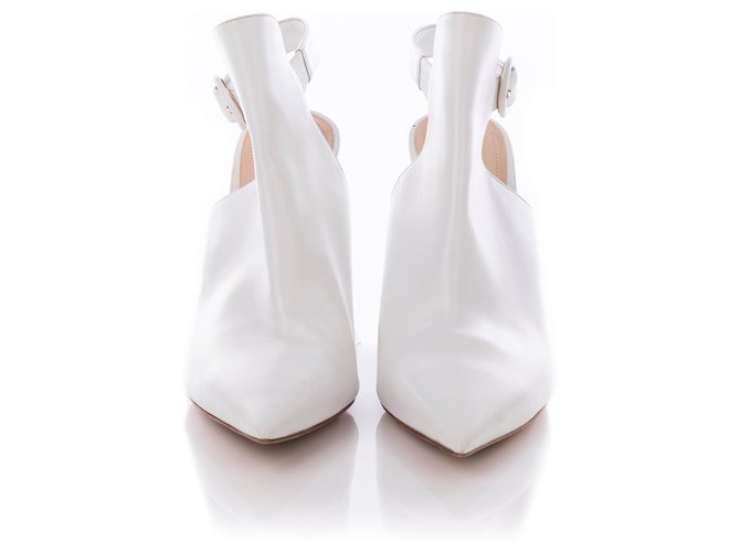 Nicholas Kirkwood Jazzelle Slingback Boots White Leather  ref.332143