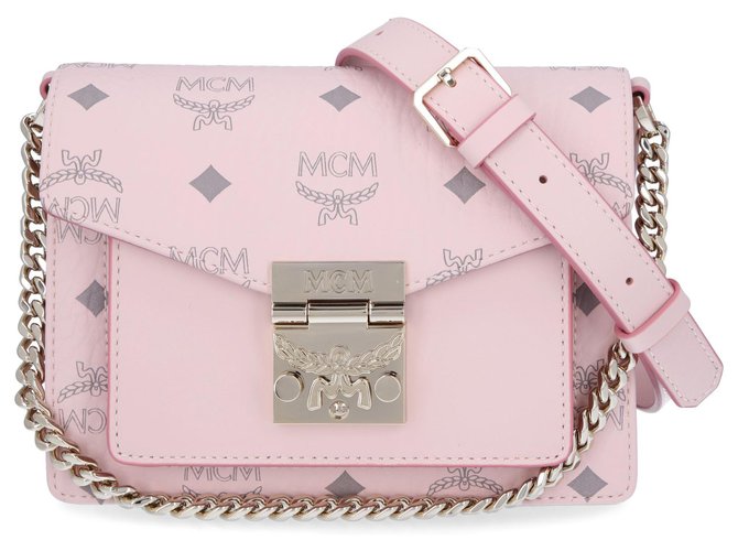 MCM, Bags, Mcm Patricia Crossbody Shoulder Bag Soft Pink Leather