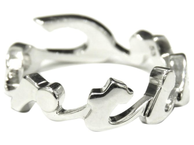 Cartier Silber 18K Signature Ring Metall  ref.332335