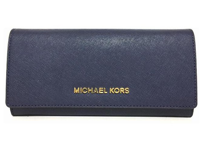 Michael kors wallet navy best sale