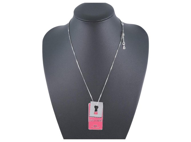Dior-Halskette Silber Metall  ref.332752