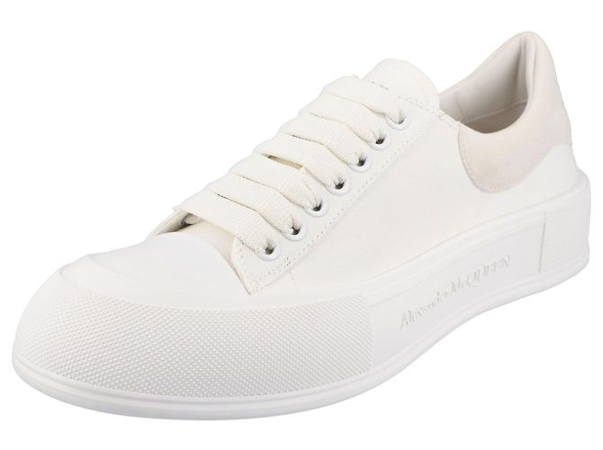 Alexander Mcqueen Scarpe da ginnastica stringate da ponte Bianco