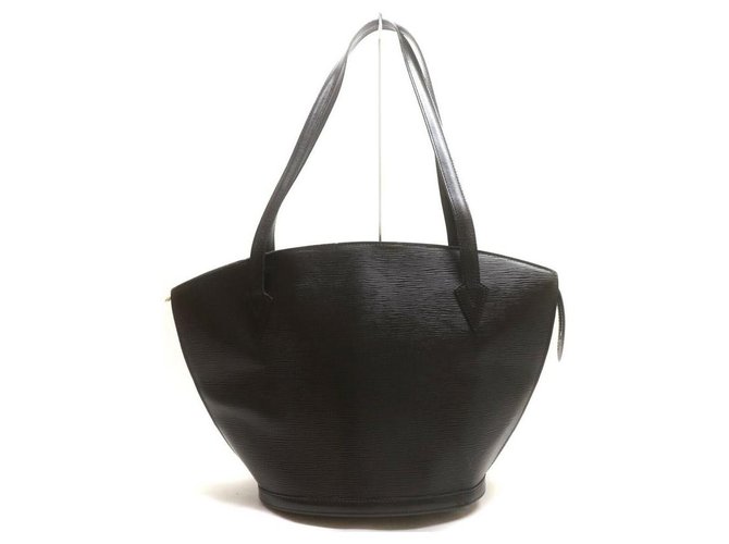 Louis Vuitton Black Epi Leather Noir Saint Jacques Zip Tote bag  ref.332848