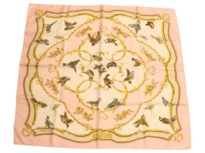 Hermès scarf Pink Silk  ref.332938