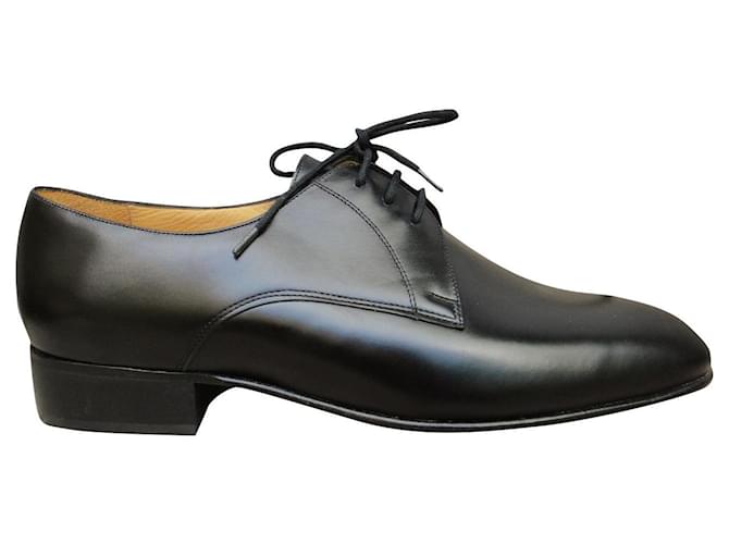 Autre Marque Marbiot derbies with leather sole, New condition, P 43 Black  ref.332961
