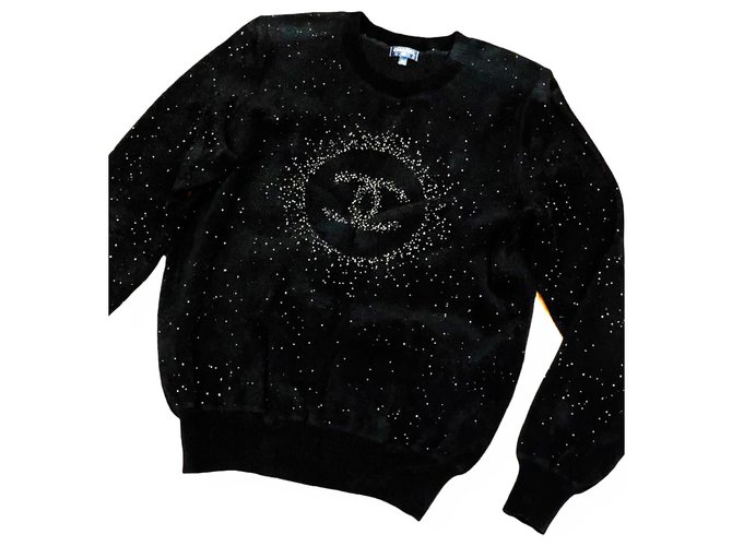 Chanel New 2020 CC logo sweater Black Cloth  - Joli Closet