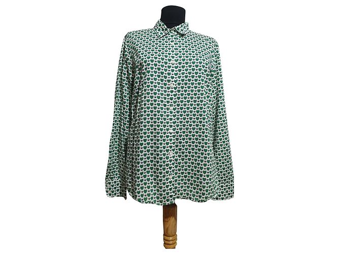 Camicia J.Crew in cotone verde Multicolore