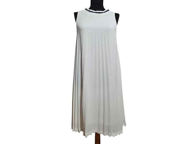 Mads Norgaard Dresses White Polyester  ref.333272