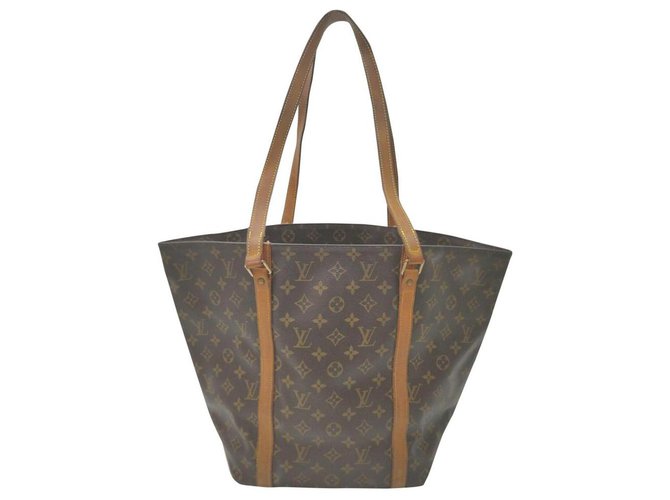 Louis Vuitton Monogramm Sac Shopping Einkaufstasche 7LV712 Leder  ref.333400