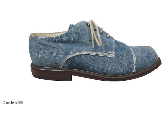 Autre Marque derbies vintage Eder p 36 Bleu clair