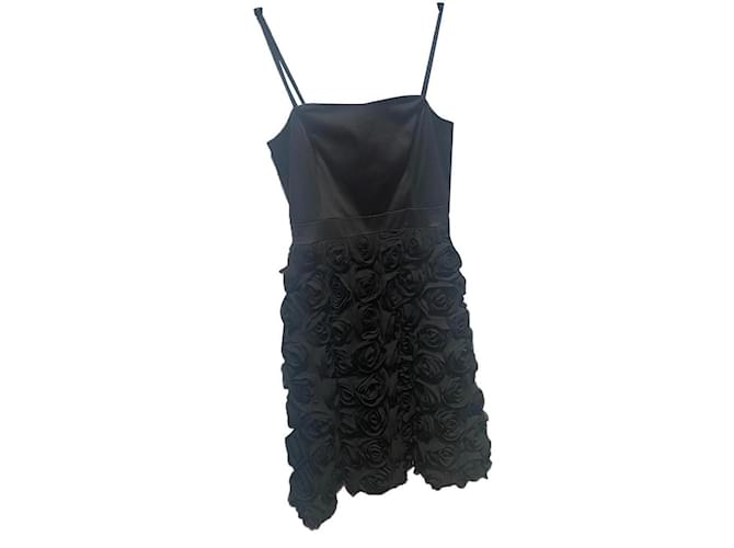 Chanel Dresses Black Silk  ref.333419