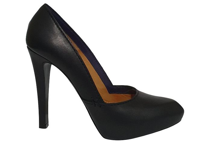 Givenchy Leder Pumps Dunkelgrau Anthrazitgrau 
