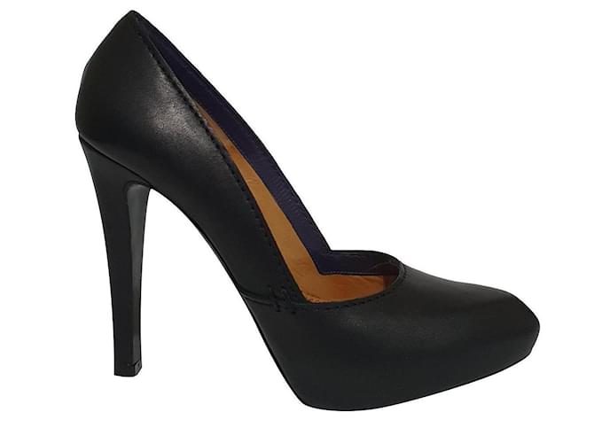 Givenchy Talons Cuir Gris anthracite  ref.333424