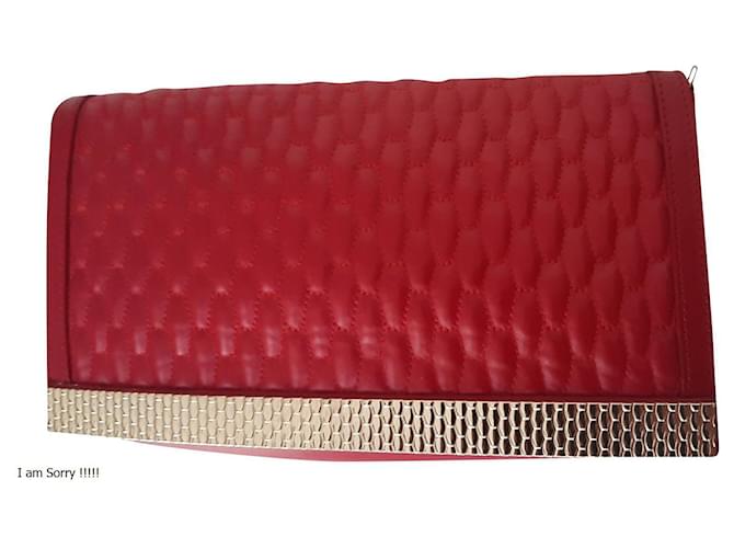 Just Cavalli Shoulder bag clutch Red Leather  ref.333438