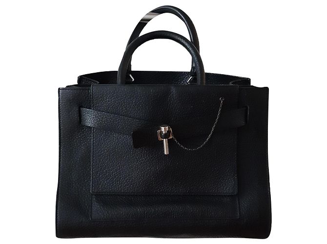 Borsa porta abiti Carven in pelle nera Nero