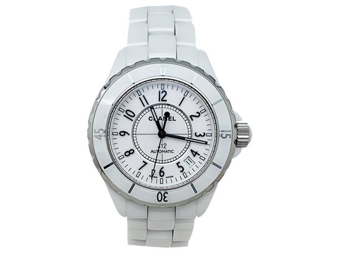 CHANEL WATCH, J collection12, in white ceramic. Steel  ref.333460