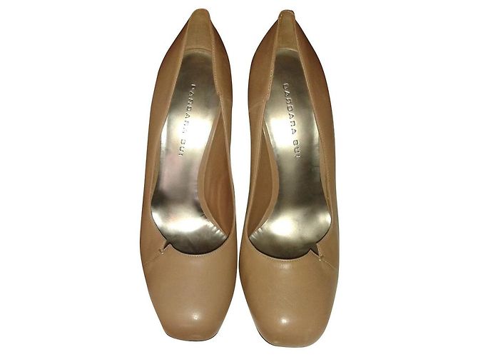 Barbara Bui Beige Leather Pumps 13 cm Heels Size 41