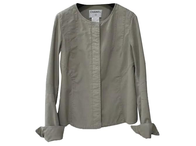 Chanel Cotton Blazer Vest Sz. 44 Multiple colors  ref.333513