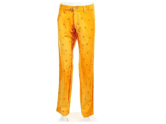Hugo Boss Pantalones Roja Naranja Algodón  ref.333526