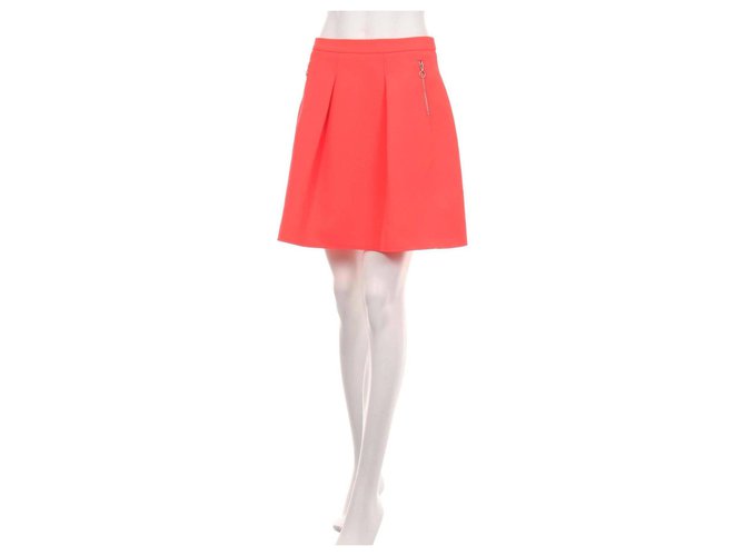 Claudie Pierlot Skirts Coral Polyester  ref.333528