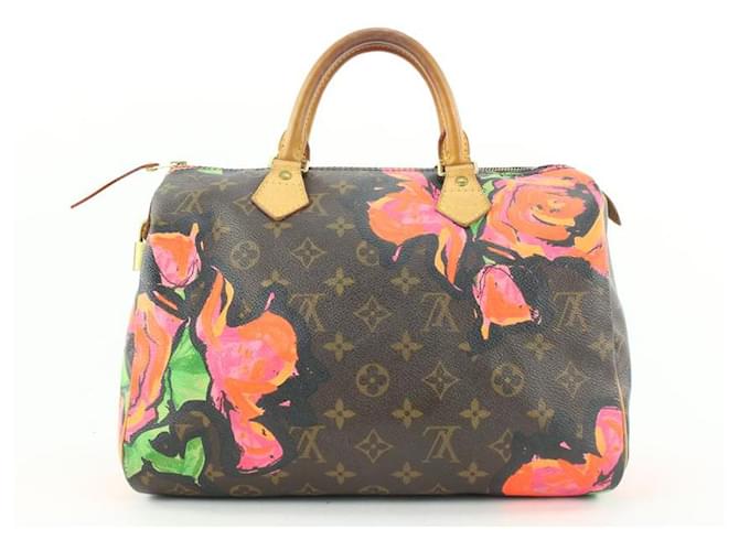 Louis Vuitton Stephen Sprouse Monogram Graffiti Roses Speedy 30 Bag Flower 34LV713 Leather  ref.333560