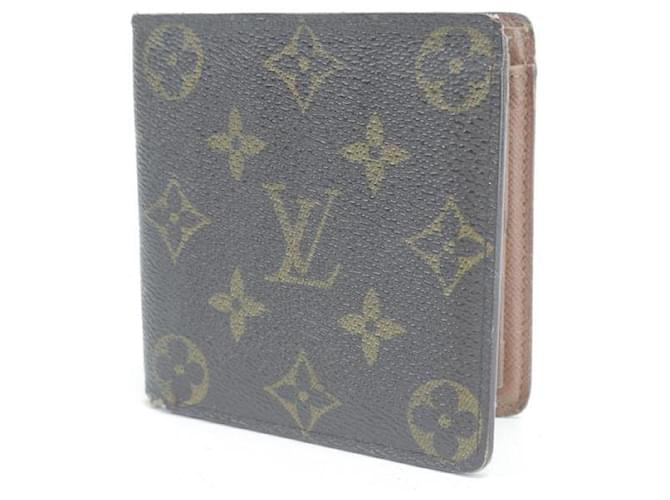 Louis Vuitton Monogram Bifold Wallet Men's Marco Florin Slender Multiple 43LV713  ref.333569