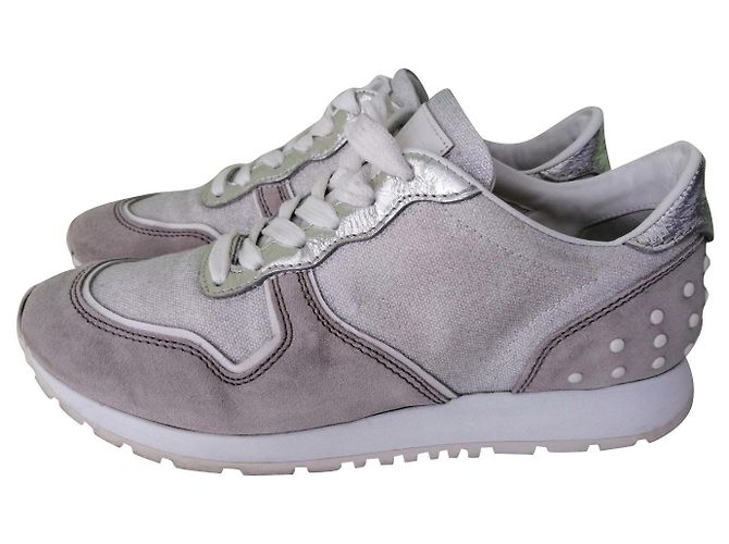 Baskets Tod's en cuir beige 37