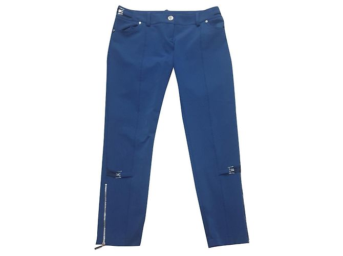 Pantalones leggings Elisabetta Franchi Azul marino