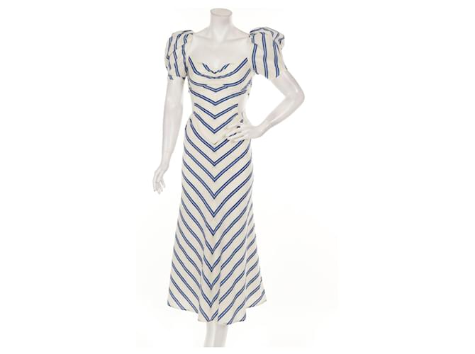 Autre Marque Dresses White Blue Cotton  ref.333675
