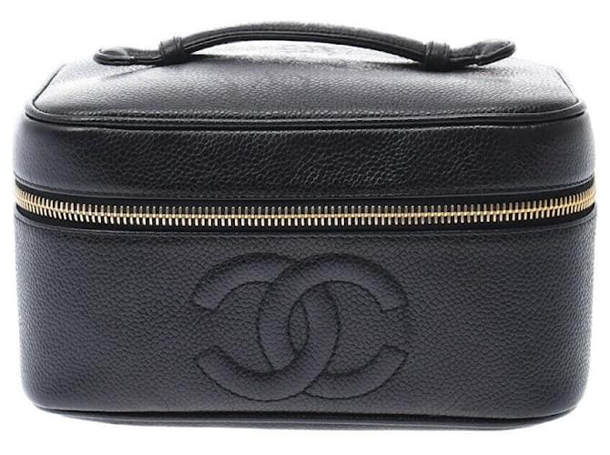 Chanel Vanity Black Leather  ref.333733