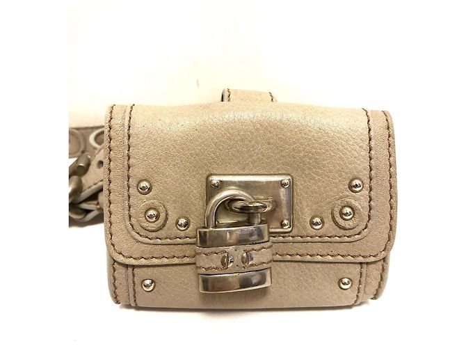Pochette Chloé Beige Pelle