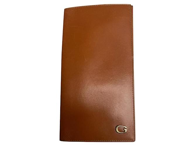 Pas op Peave afvoer Beautiful vintage Gucci wallet Caramel Leather ref.333887 - Joli Closet