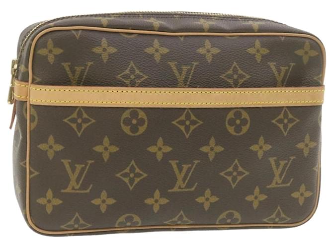 Louis Vuitton Monogram Compiegne 23 Pochette M51847 LV Auth br325 Tela  ref.333959