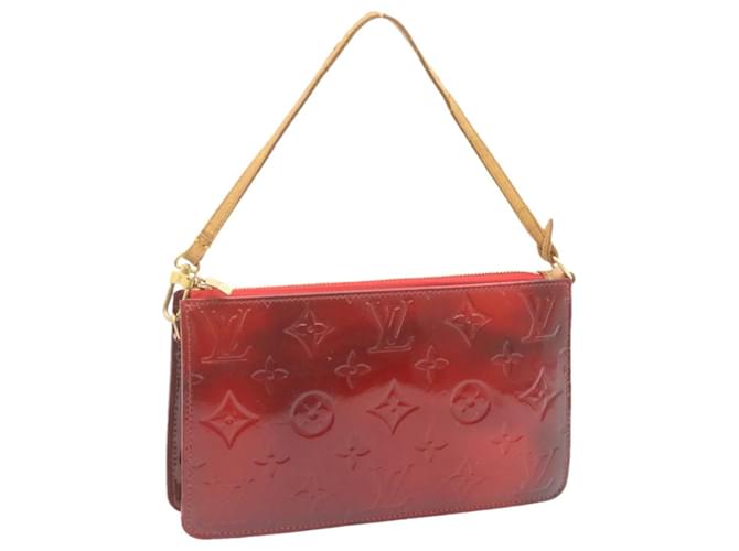 louis vuitton handbag red patent leather