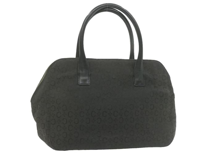 Céline CELINE C Macadam Canvas Hand Bag Black Auth fm273 Leather  ref.334354