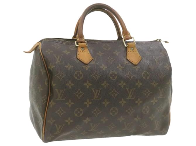 Louis Vuitton Monogram Speedy 30 Hand Bag M41526 LV Auth se069 Cloth  ref.334384