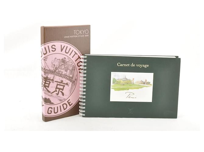 LOUIS VUITTON Tokyo City Guide Book 2009 Carnet de voyage 2set ar1387 Multiple colors Cloth  ref.334728