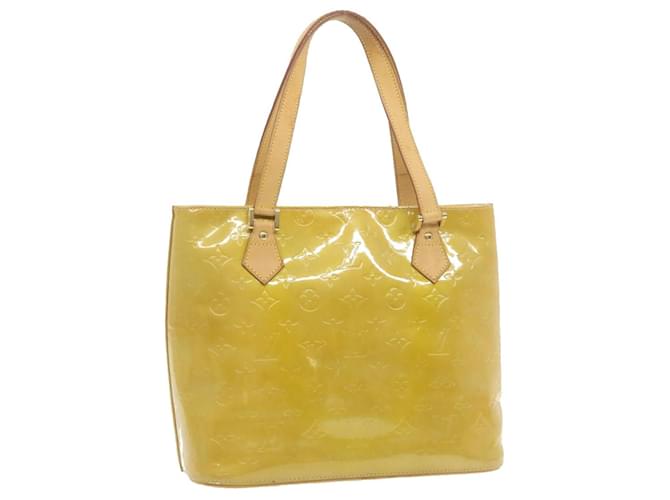 Auth Louis Vuitton Monogram Vernis Houston M91004 Women's Handbag,Tote Bag  Beige