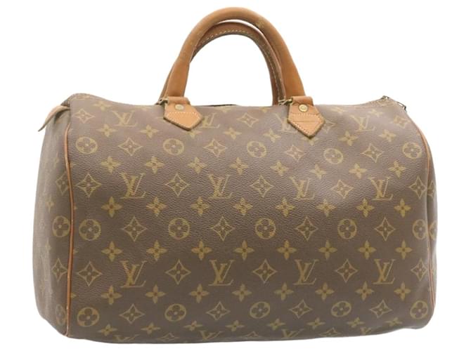 Louis Vuitton Monogram Speedy 35 Hand Bag USA Model LV Auth 23019 Cloth  ref.335438 - Joli Closet