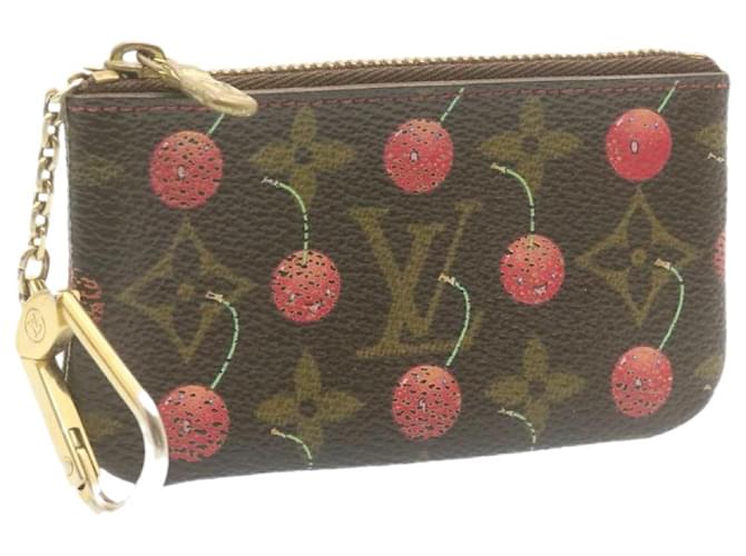 Louis Vuitton Key Pouch Cerises Cherry Monogram Brown/Red