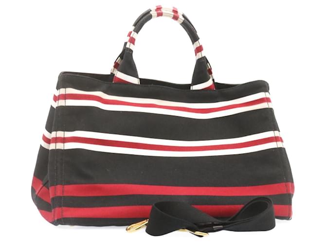 prada striped bag strap